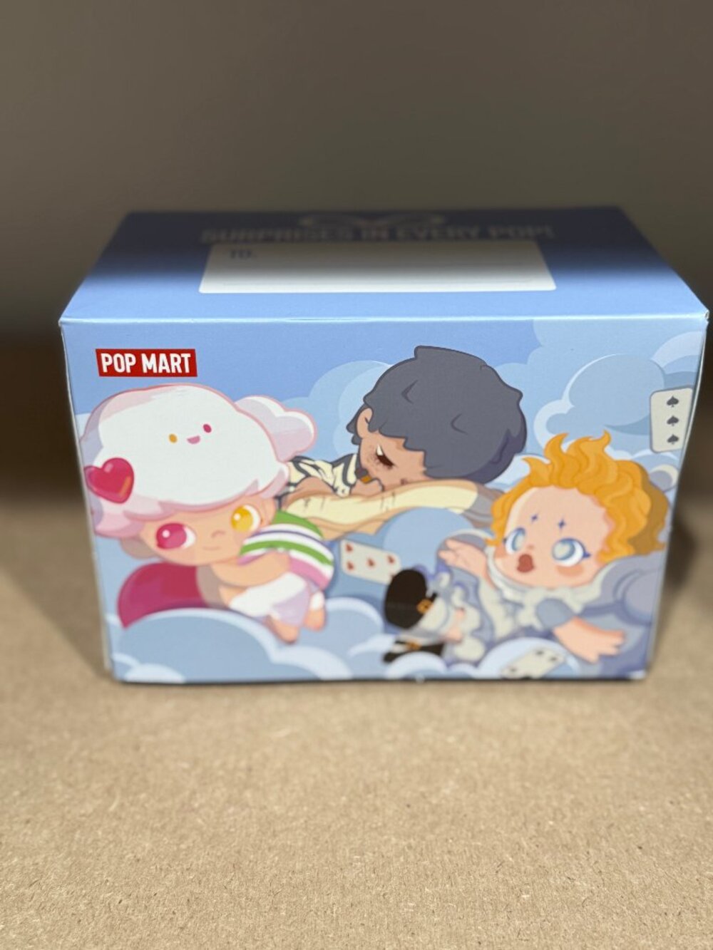 POP MART Empty Gift Display Box Blue Character Art Collector *EMPTY BOX ONLY*
